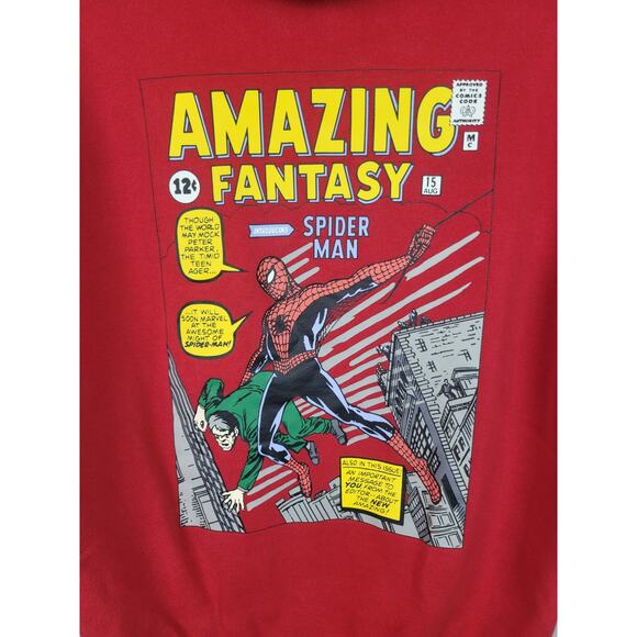 Uniqlo UT Marvel Spiderman Unisex Embroidered Printed Hoodie Red Size Small - Picture 2 of 7